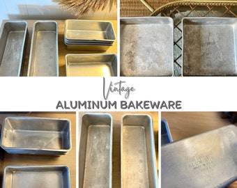 Vintage Aluminum loaf & Cake pans SOLD INDIVIDUALLY retro ovenware bakeware cookware culinary bread Micro Worthmore Wear-Ever