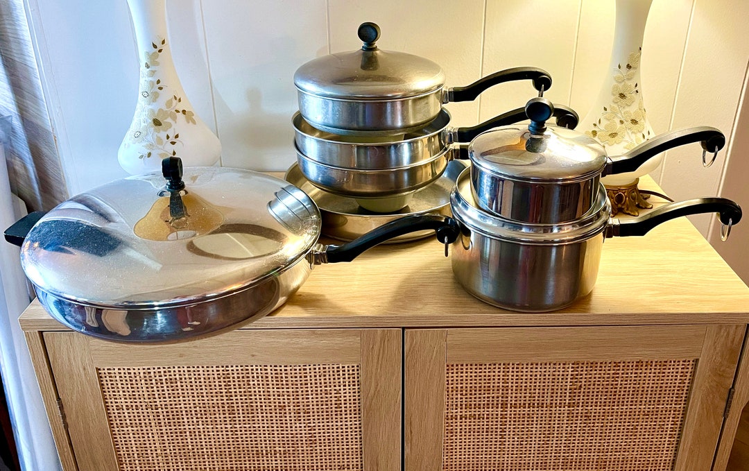 Vintage Farberware, 4 Quart Pot, Stock Pot, Soup Pot, Stainless
