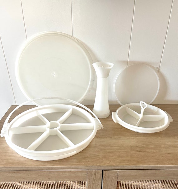 Vintage 60s 70s Tupperware Party Susan Divided Tray Suzette Etsy México
