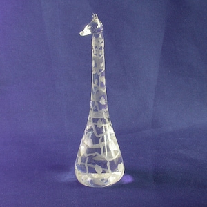 Kosta Crystal Collection Modernist Giraffe Figurine by Vicke Lindstrand
