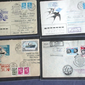 USSR (RUSSIA) - Vintage Album of Philatelic Covers Mostly from the Soviet-Era