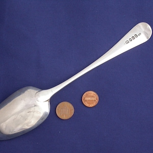 Large Sterling Table Spoon with Damage – Made by Solomon Hougham and Hallmarked London 1802