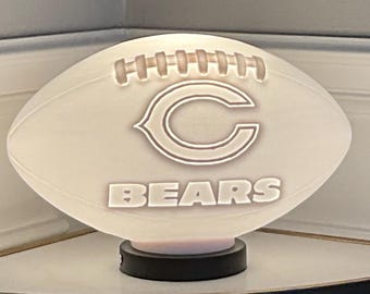 Lampe de vitrine personnalisée Chicago Bears Football