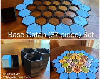 Upgraded Magnetic Hex Base Compatible with Catan