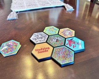 Hexcrawl Toolbox Magnetyczna podstawa sześciokątna Organizer