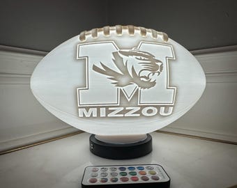 Missouri Tigers Showcase Football Lamp