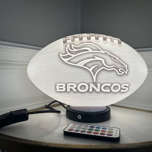 Denver Broncos Football Custom Showcase Lamp