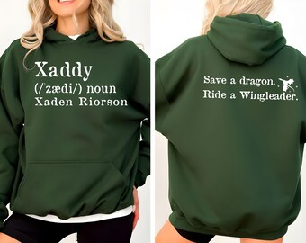 Xaddy Xaden Riorson Fourth Wing Sweatshirt, Save a Dragon Ride a Wingleader Hoodie, Dragon Rider Sweater, Onyx Storm Bookish Gift.