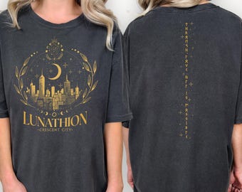 Lunathion Crescent City Comfort Colors Shirt, Light It Up Bookish TShirt, Bryce Quinlan Fan Merch, ACOTAR Book Lover, Sarah J Maas Apparel.
