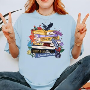Romantasy book club dragon themed t-shirt