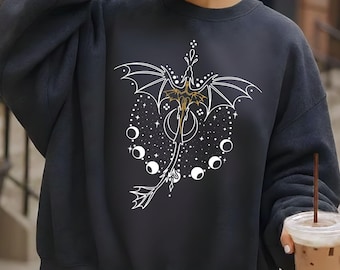 Dragon Rider Sweatshirt, Wingleader Xaden Riorson Hoodie, Fantasy Bookish Dragon Sweater, Romantasy Reader Gift.