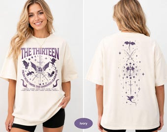 Comfort Colors The Thirteen Shirt, Throne Of Glass Tee, From Now Until The Darkness Claims Us, We Are The Thirteen Tshirt, SJM TOG Shirt.