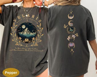 Velaris City of Starlight Comfort Colors Shirt, Acotar Velaris TShirt, Night Court Tee, Court of Dreams, SJM Merch, Velaris Bookish Gift.