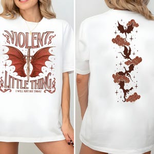 dragon rider shirt violent little thing fourth wing fan gift