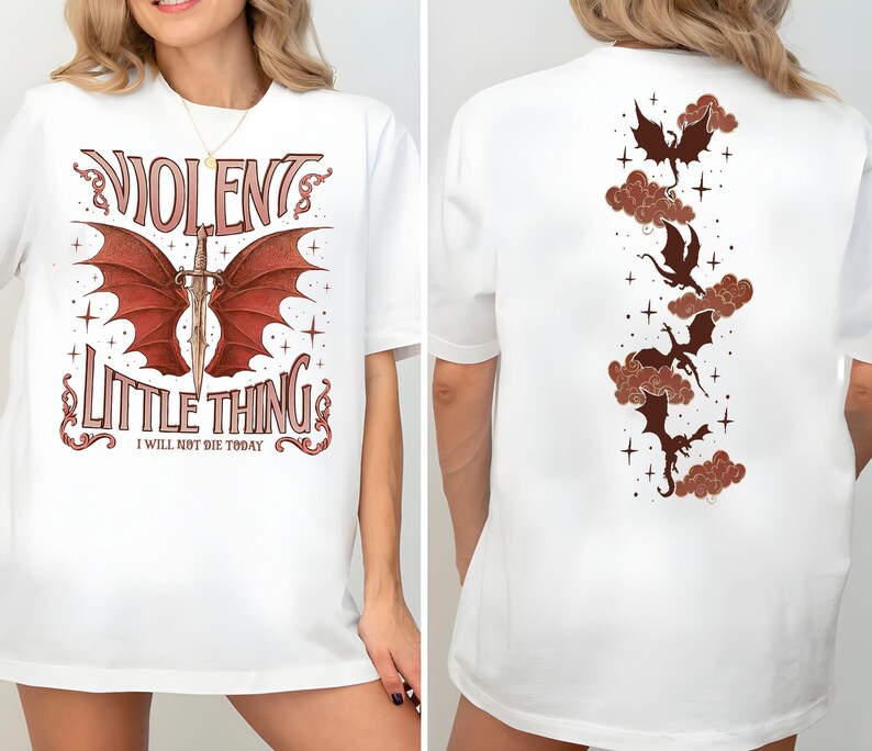 dragon rider shirt violent little thing fourth wing fan gift