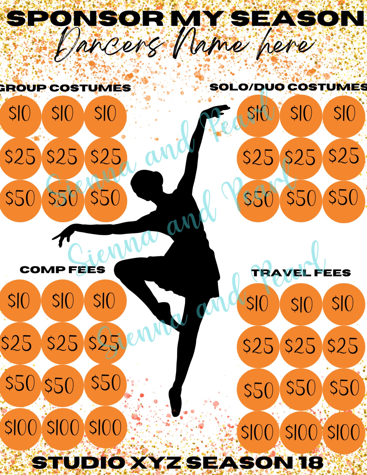 Competition Dance Fundraising Fundraiser Template Flyer Dance Etsy Competition Dance Fundraising Fundraiser Template Flyer Dance Etsy
