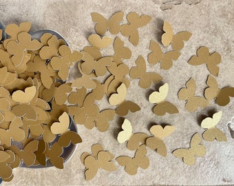 Gold Shimmer Butterfly Confetti 200 pieces