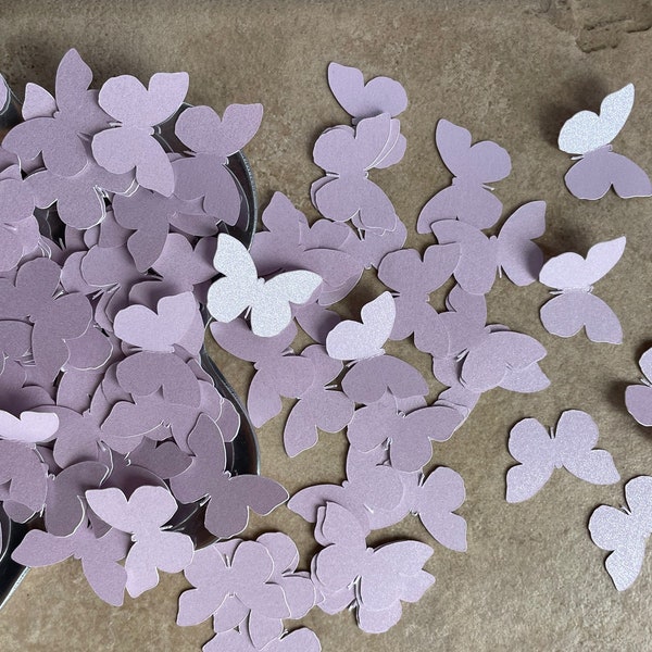 Light Purple Shimmer Butterfly Confetti 200 pieces