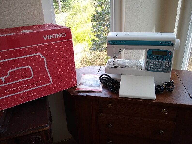 Husqvarna Viking Scandinavia 400 Sewing Machine With Box Etsy