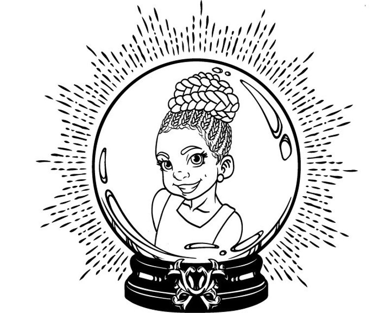 Black Girl Magic Coloring Pages Etsy