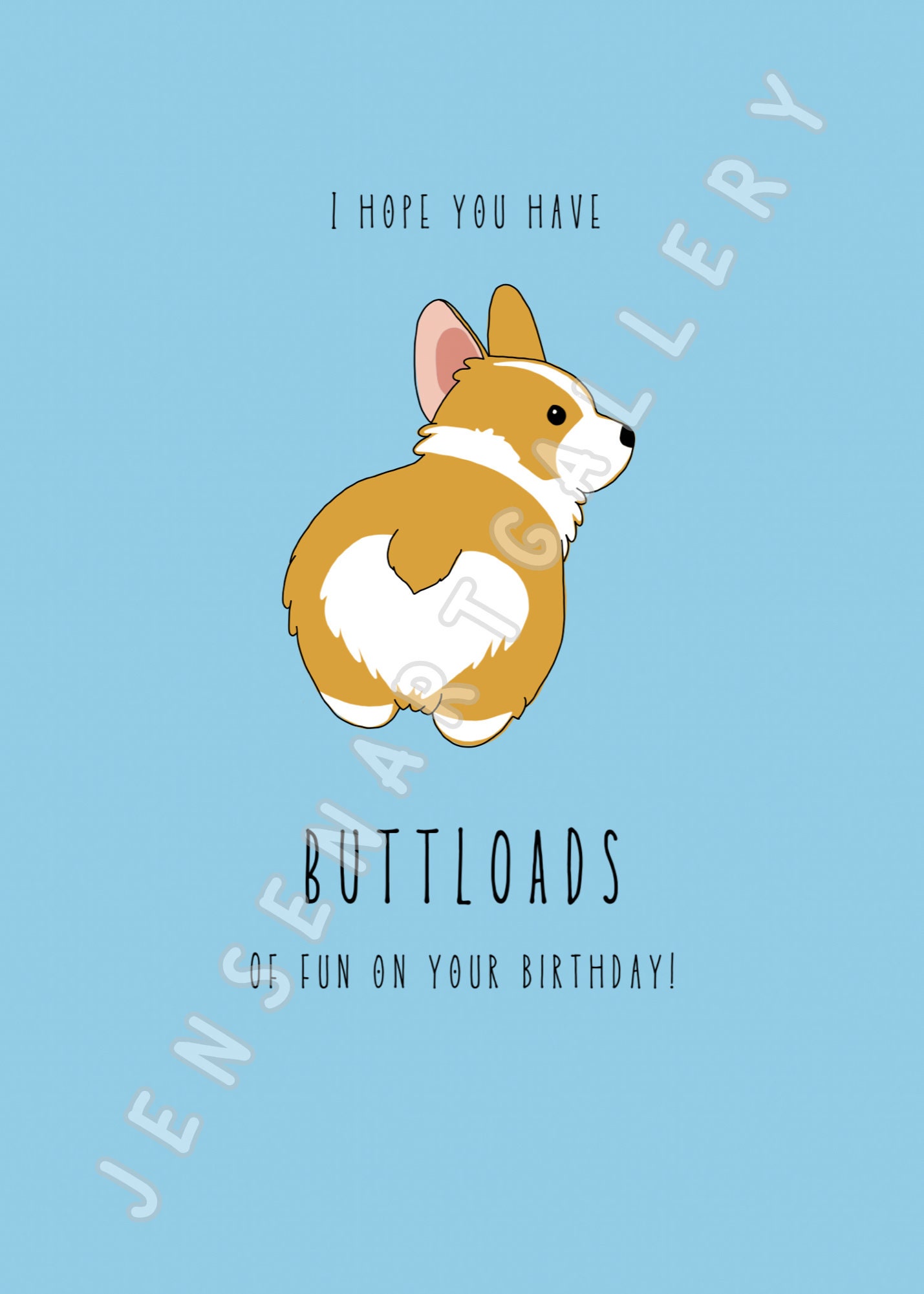 BIRTHDAY CARD PDF // Funny Birthday Card // Buttloads of Fun! - Etsy