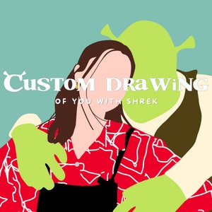 CUSTOM SHREK DRAWING // portrait of you with shrek // shrek art