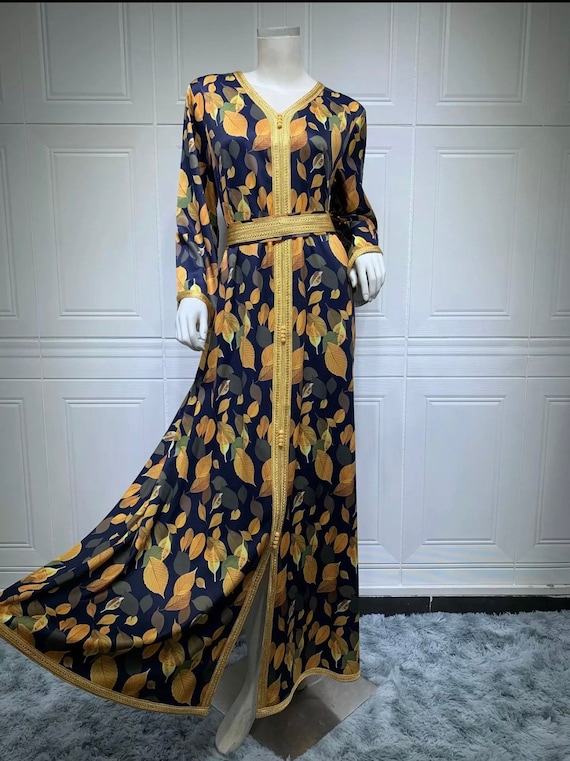 Ramadan Arabic Floral Style Dubai Abaya Turkey Islam Arabic Pakistani Muslim Long Evening African Dresses for Women