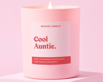 Funny Auntie Gift Auntie Reveal Gifts Scented Soy Wax Candle