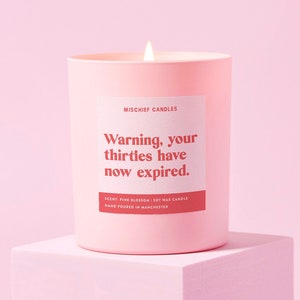 40th Birthday Gift | Funny 40th Birthday Gift | Funny Candle | Thirties Have Expired