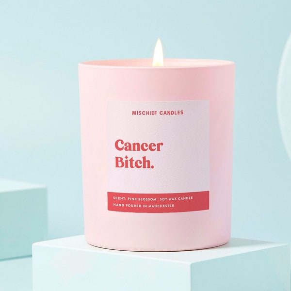 Cancer Birthday Gift | Funny Zodiac Birthday Gift | Funny Candle | Cancer Bitch