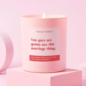 Wedding Gift | Funny Wedding Gift | Funny Candle | Ace This Marriage Thing