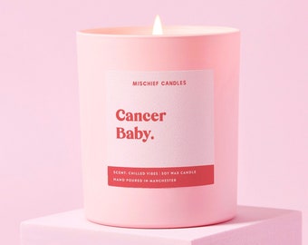 Cancer Birthday Gift | Funny Zodiac Birthday Gift Candle | Cancer Baby