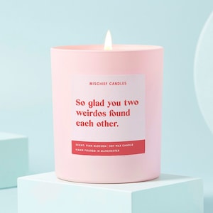Wedding Gift | Funny Engagement Gift | Funny Candle | Two Weirdos Found Each Other