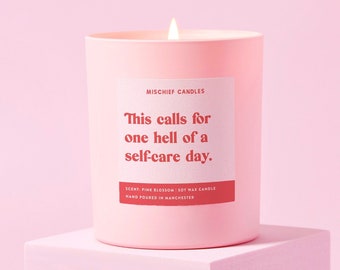 Thinking of You Gift | Funny Thinking of You Gift | Funny Candle | One Hell of a Self-Care Day