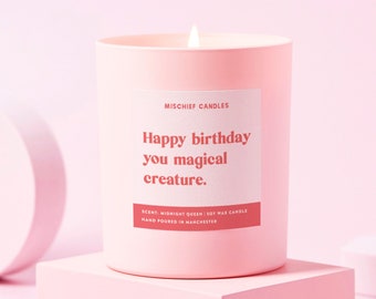 Birthday Gift For Her | Funny Birthday Gift | Magical Creature | Soy Wax Candle