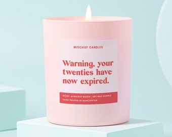 30th Birthday Gift | Funny 30th Birthday Gift | Funny Candle | Twenties Have Expired