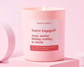 Regalo de compromiso divertido Estás comprometido Otra boda a la que asistir Vela