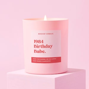 40th Birthday Gift | Funny 40th Birthday Gift | Funny Candle | 1984 Birthday Babe