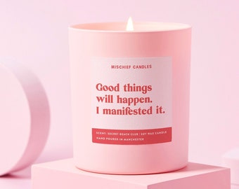 Manifesting Gift | Funny Manifesting Gift | Funny Candle | Good Things Will Happen