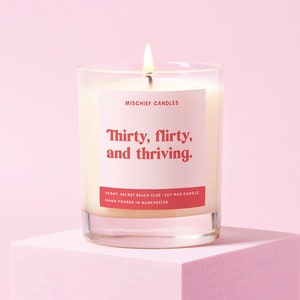 30th Birthday Gift | Funny 30th Birthday Gift | Funny Gifts | Thirty, Flirty & Thriving