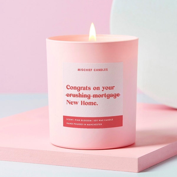 New Home Gift | Funny Housewarming Gift | Funny Candle | Crushing Mortgage