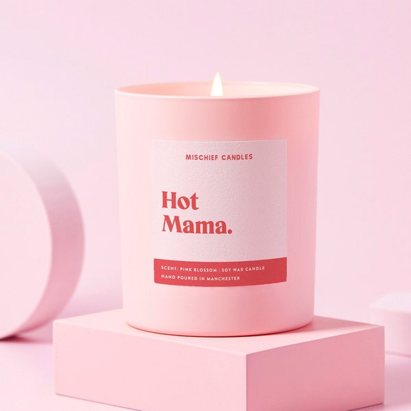 New Baby Gift | Funny Baby Shower Gift | Funny Candle | Hot Mama