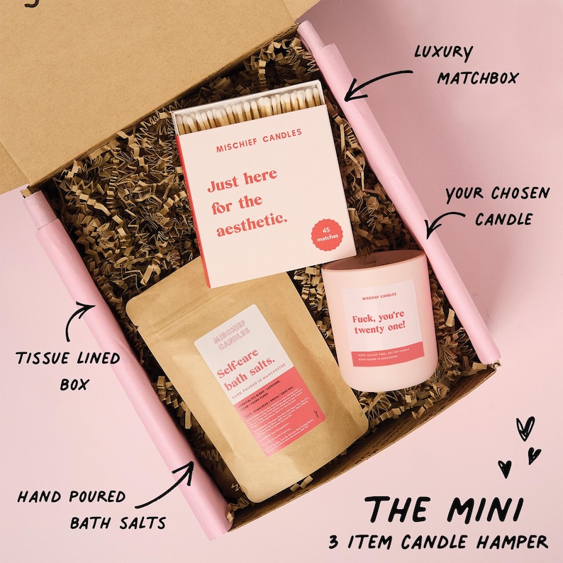 Funny 21st Birthday Gift Fuck You're Twenty One Soy Wax Candle image 3