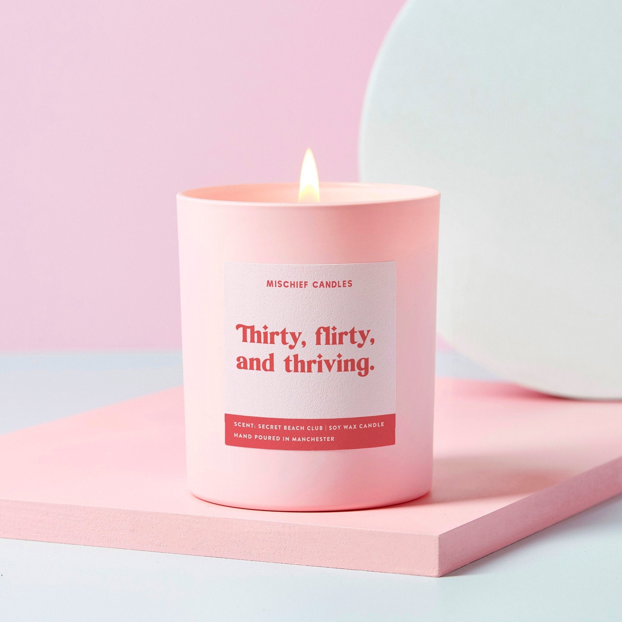 30th Birthday Gift | Funny 30th Birthday Gift | Funny Candle | Thirty, Flirty & Thriving