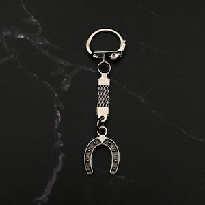 Horse Shoe Keychain, Horseshoe Gifts, Good Luck Gift, Lucky Keychain, Farmer Gift, Western Gift, Jockey Gifts