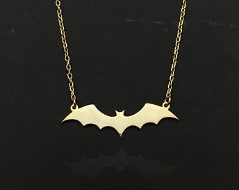 Vampir-Fledermaus-Halskette: Gothic Minimalist Schmuck