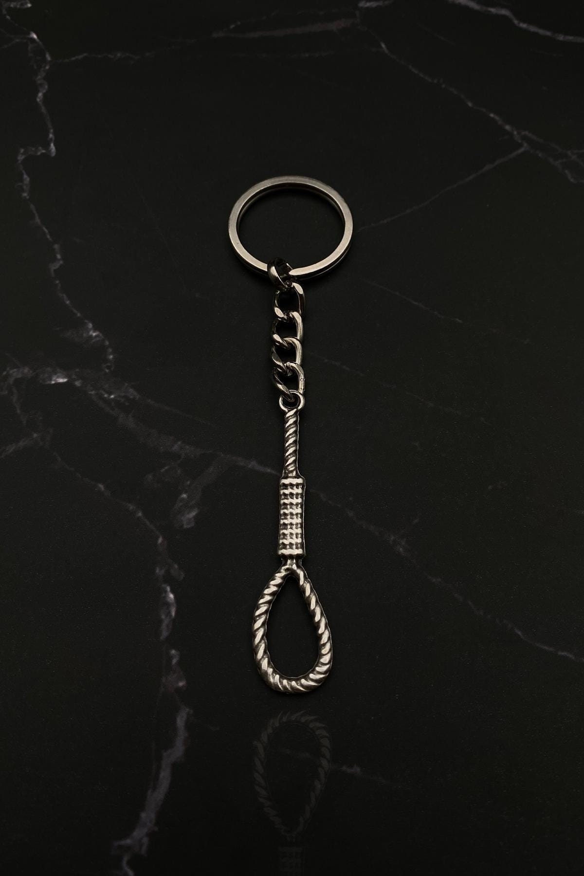 All Stainless Steel Noose Key Chain : HIDEANDRIDE INTL