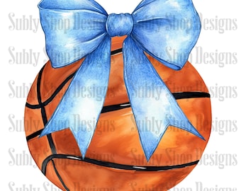 Blue basketball coquette png, basketball designs, basketball dtf designs, basketball sublimation designs, cute basketball png