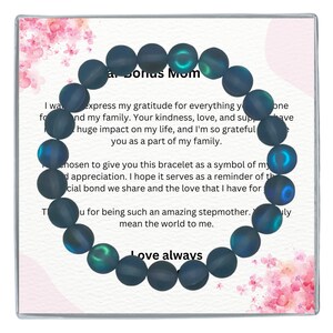 Bonus Mom Gift for Step Mother, Gift from Bride, gift for stepmom Bracelet, stepmom wedding gift