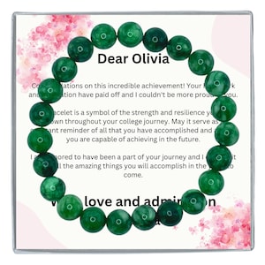 College Graduation Gift, PhD Graduation Jewelry Gift, High School Graduation Bracelet Gift for Best Friend, Doctorate Masters Degree MBA